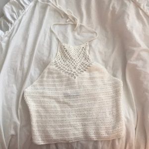 Knitted halter top